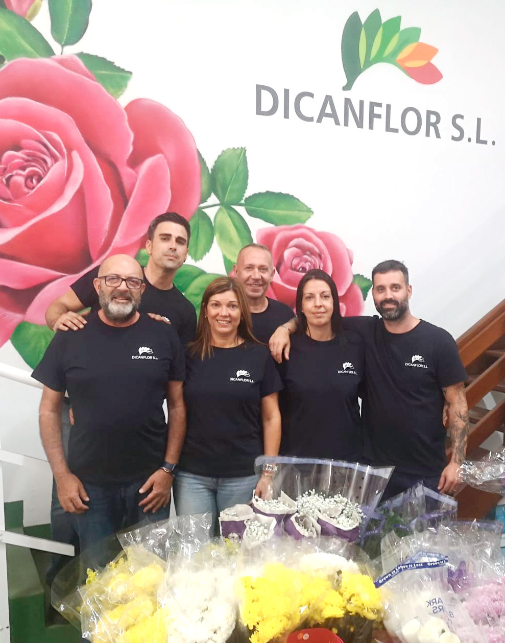 Equipo DICANFLOR - Distribuidora de flores en Las Palmas